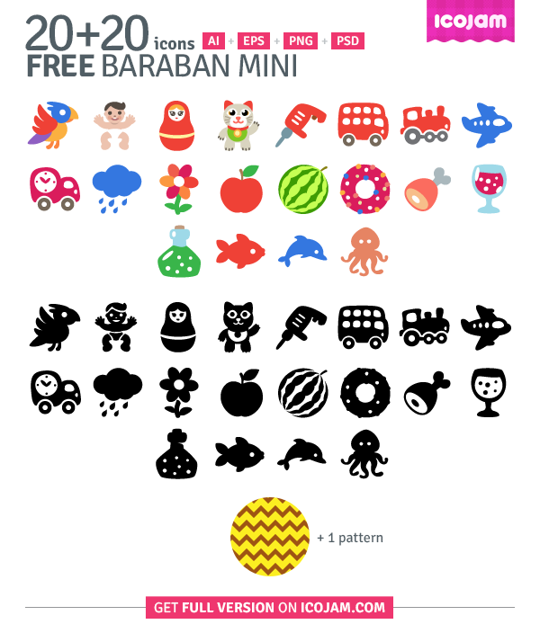 40 free Baraban mini icons